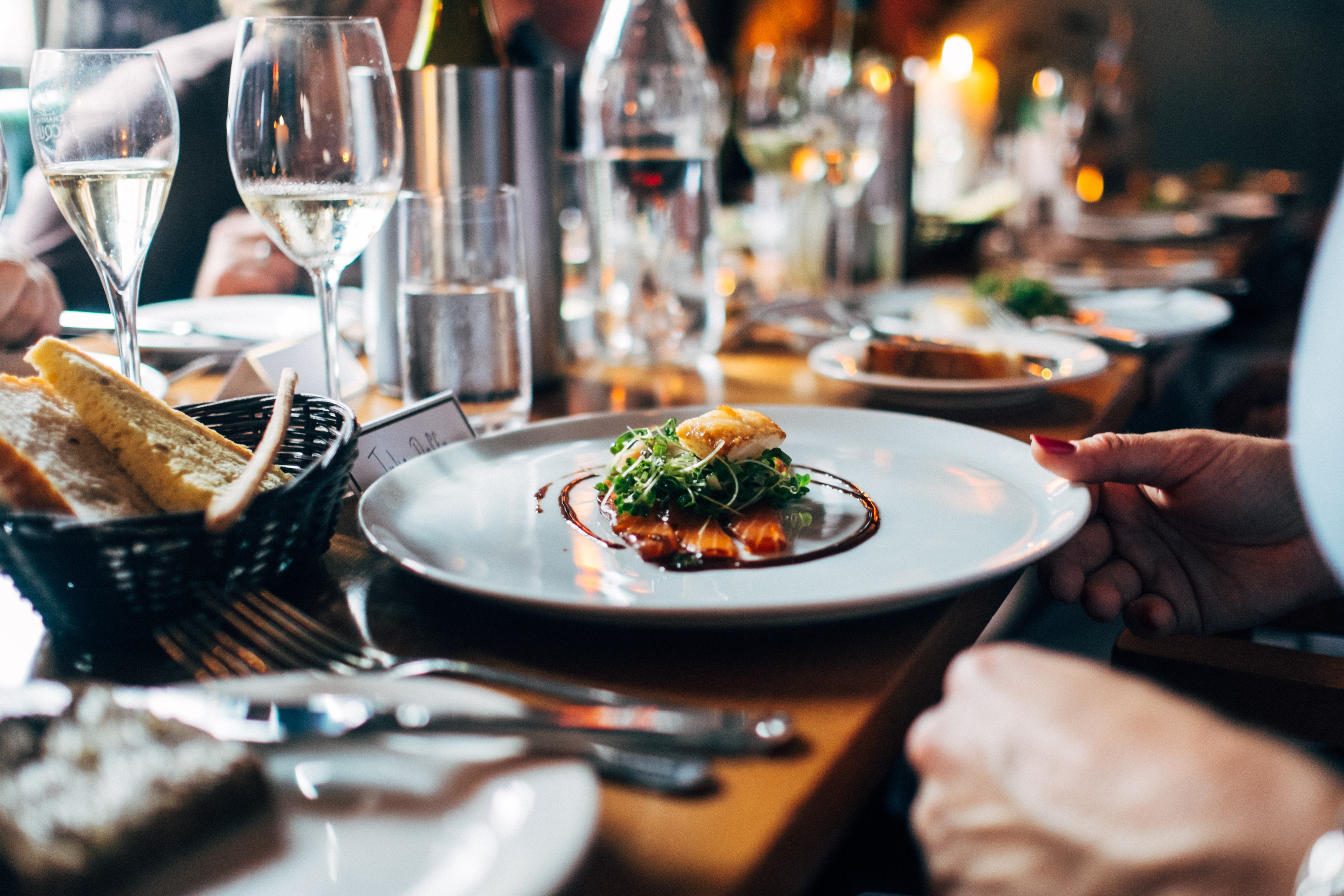 Une table au restaurant La Palette du Goût