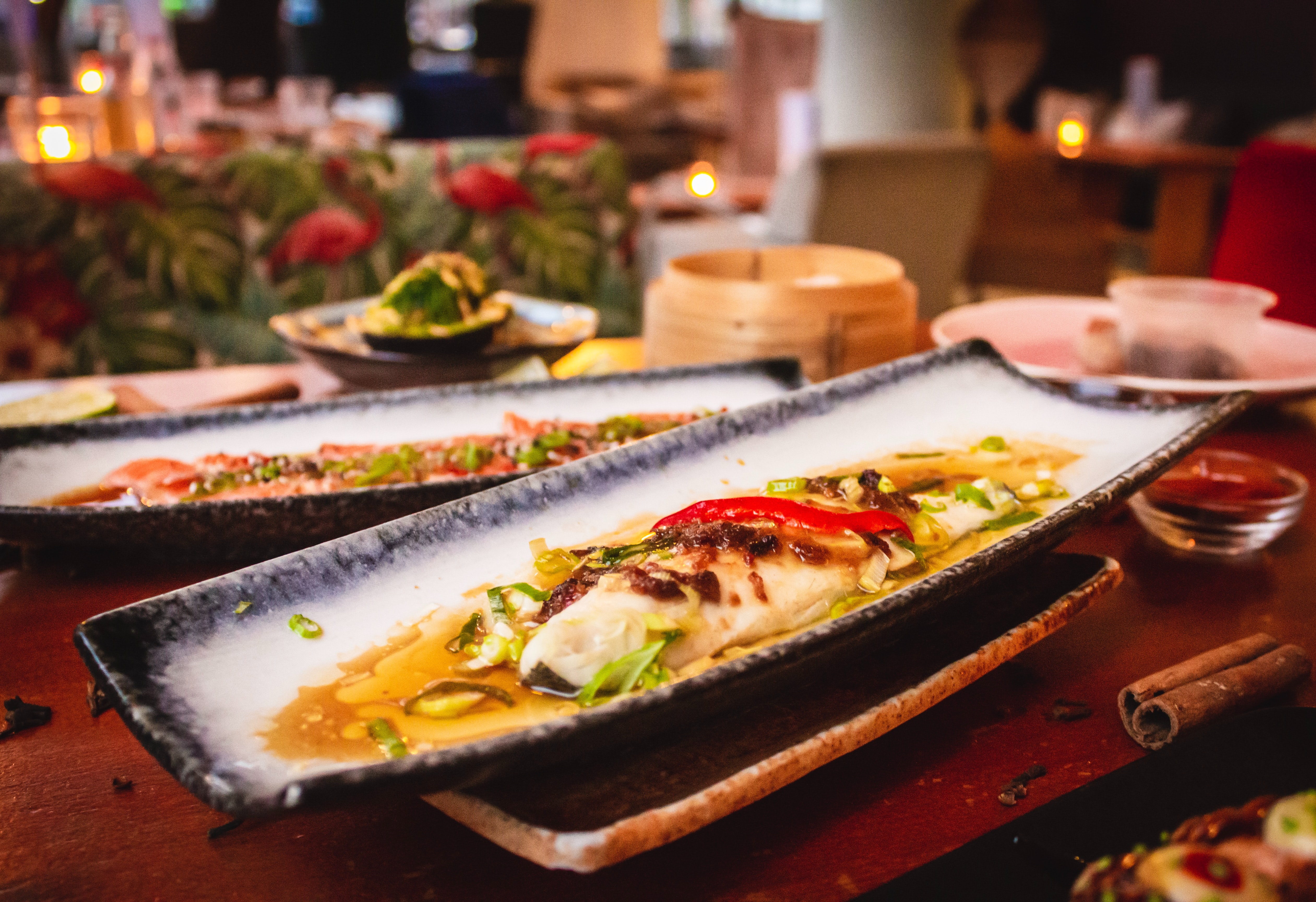 Une table au restaurant Le délice des sens
